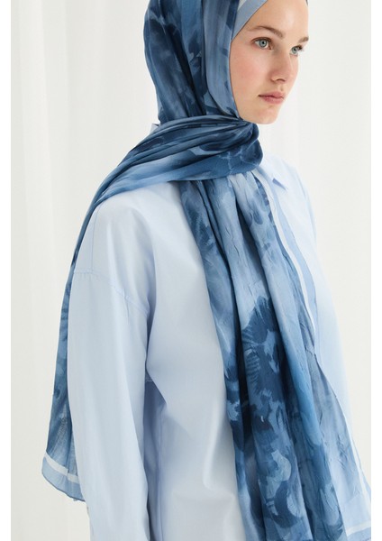 Velvet Kraş Şal - Soğuk Mavi fırsatları