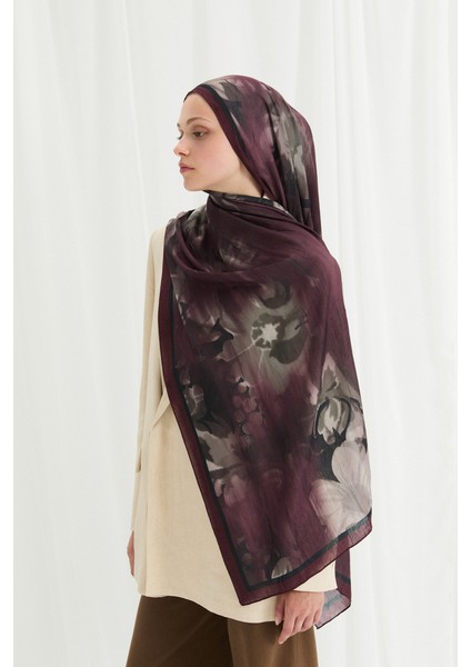 Velvet Kraş Şal - Vişne modelleri