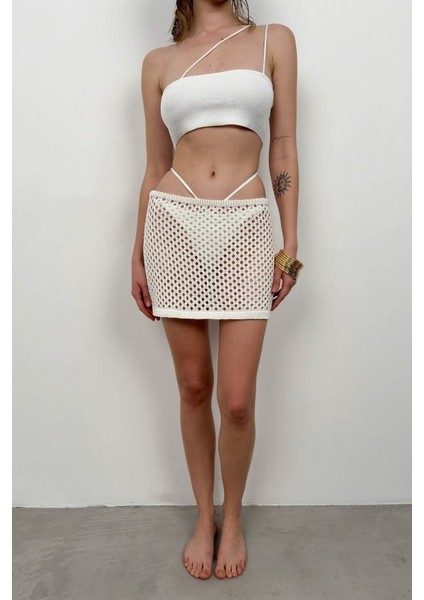 Ipeksi Örgü Mini Etek
