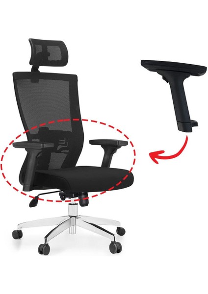 Yukarı - Aşağı Ayarlanabilir Ofis Oyuncu Çalışma Koltuğu Uyumlu Fonksiyonel Kol Yedek Parça (Çift) indirimleri