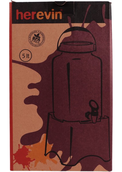 137706-702 Desenli Musluklu Kavanoz-Tm Kapak-Infuserli 5 Lt fiyatları