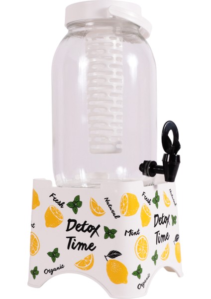 137706-702 Desenli Musluklu Kavanoz-Tm Kapak-Infuserli 5 Lt fırsatları