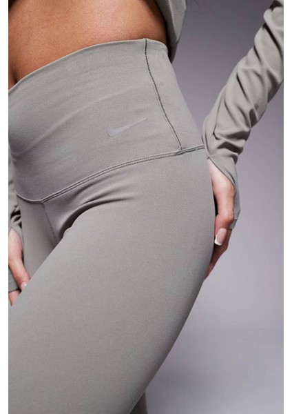 Dri Fit Zenvy Gentle Support High Waisted 7/8 Leggings Kadın Yüksek Bel Iç Cepli Spor Tayt Açık Yeşil modelleri