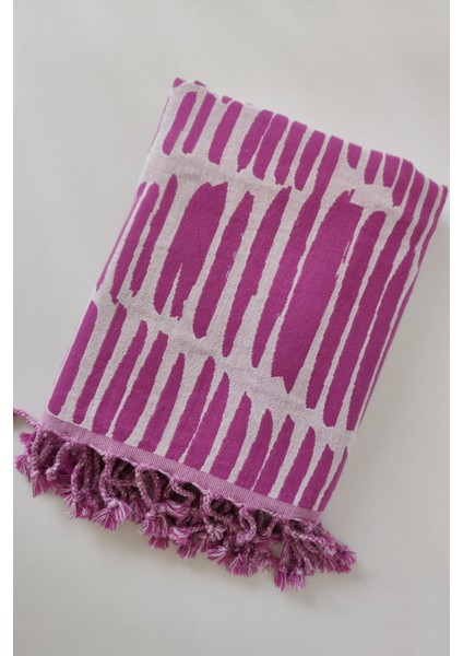 %100 Pamuk Çift Kat Müslin Peştemal - Jakarlı Plaj Havlusu- 90X170 cm fırsatları