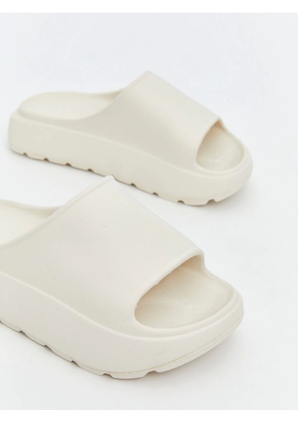 Lcw Steps Bej Kalın Tabanlı Kadın Terlik modelleri