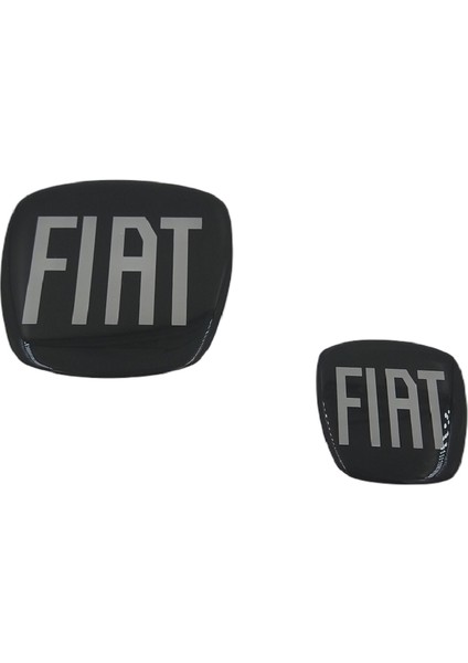Protec Fıat Egea Cross Uyumlu Siyah Logo Set (2'li)