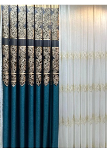 Nivemeshome Milas 671539 Zümrüt Yeşili 1/3 Sık Pileli Fon Perde Apm fırsatları