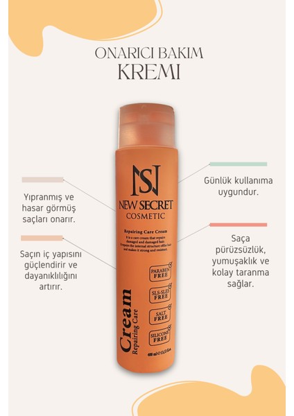 - Repariring Care Cream + Anti-Dandruff Menthol Shampoo indirimleri
