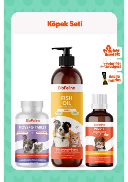 Set-6 ( Salmon Oil/move+G/plus+B Dog )