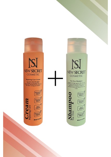 - Tea Tree Shampoo +Repairing Care Creem