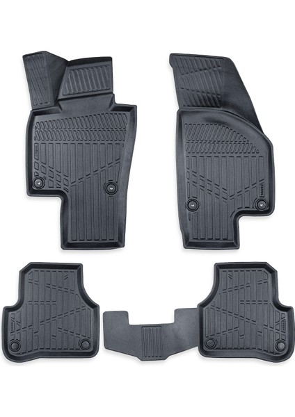 Volkswagen Passat B6 2005-2010 Arası Myk 3D Premium Havuzlu Oto Paspas ve 3D Bagaj Havuzu