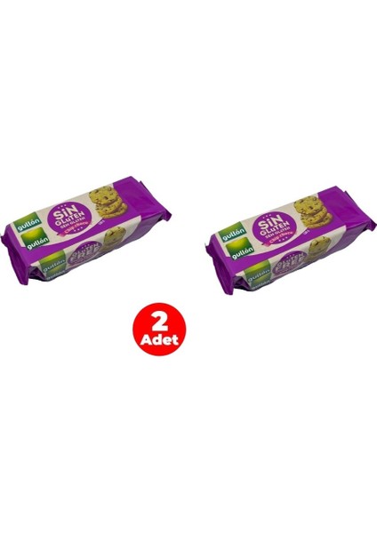 Glutensiz ve Şeker Ilavesiz Damla Çikolata Parçacıklı Bisküvi 130 gr (2 Adet)