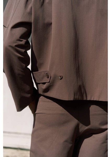 Sergio Kemer Detay Kahve Erkek Ceket