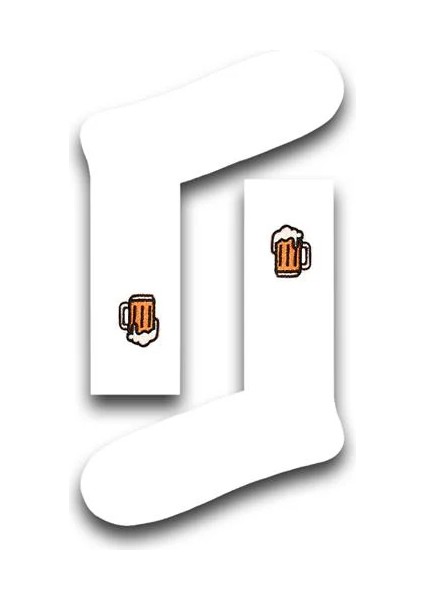 Bira Desenli Atletik Unisex Çorap