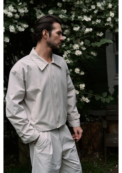 Sergio Kemer Detay Gri Erkek Ceket