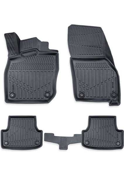 Volkswagen Golf 8 Otomakit 2021 Sonrası Myk 3D Premium Havuzlu Oto Paspas ve 3D Bagaj Havuzu