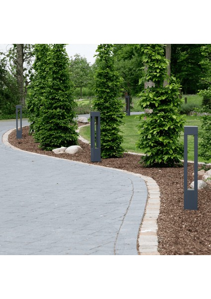 Led’li Alüminyum Peyzaj Aydınlatması | 100 cm Bollard Bahçe Aydınlatma Direği