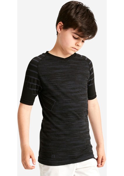 Kipsta Futbol Termal Içliği - Siyah - Çocuk - Kısa Kollu - Keepdry 500