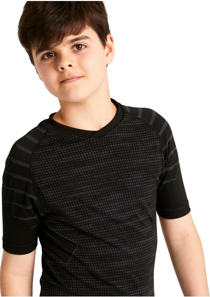 Kipsta Futbol Termal Içliği - Siyah - Çocuk - Kısa Kollu - Keepdry 500 indirimleri