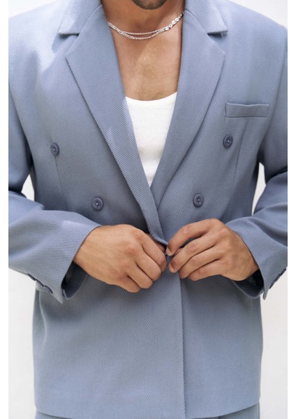Ayyubay Indigo Erkek Blazer Ceket