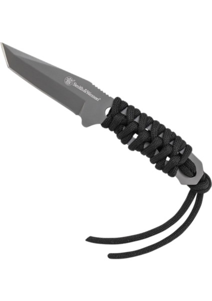 Smith Wesson® Paracord Neck Knife Gray Plain Tanto Fixed Boyun Bıçağı SW910TAMCP fiyatları