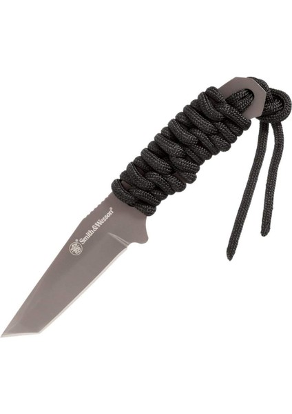 Smith Wesson® Paracord Neck Knife Gray Plain Tanto Fixed Boyun Bıçağı SW910TAMCP indirimleri