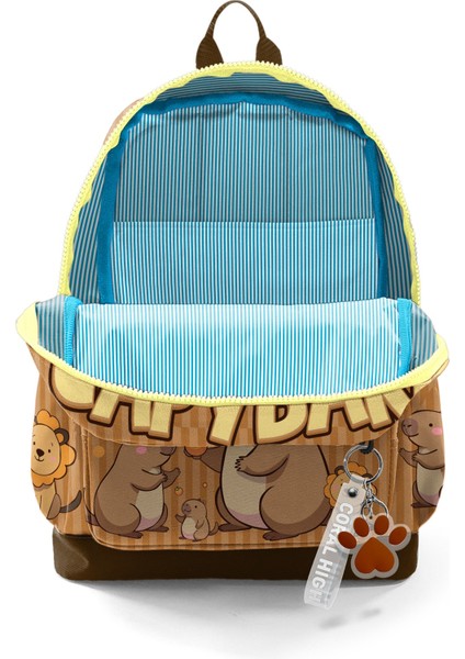 Kids Kapibara Desenli Okul Sırt Çantası 23783 modelleri