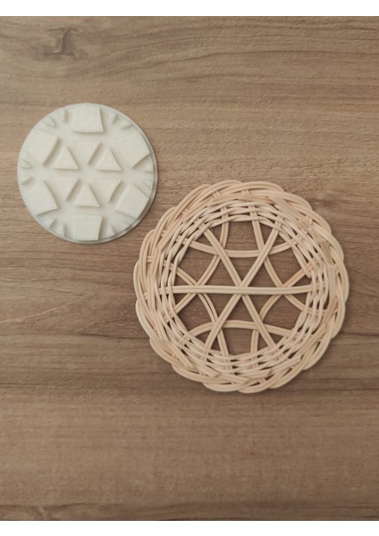 Yuvarlak Kalıp – Şekilli Sepet Örme Kalıbı- Kağıt Çubuklara Uygun