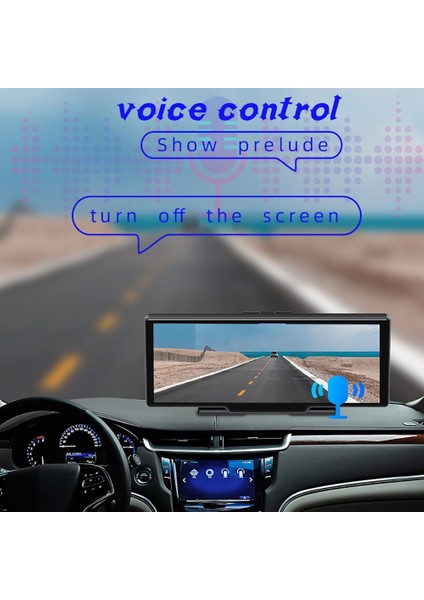 Araba Radyo Stereo Bluetooth 10 Inç 4K Dokunmatik Apple Carplay Android Oto Wıfı Kablosuz Carplay Dahili Dvr Ahd Kamera Ayna Bağlantı Fm Iletim fırsatları