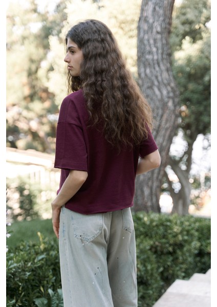 Ripley Yarım Kol Bordo T-Shirt fırsatları