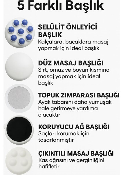 5 Başlıklı Tek Cihaz Selülite Elveda Evde Profesyonel Masaj Keyfi fiyatları