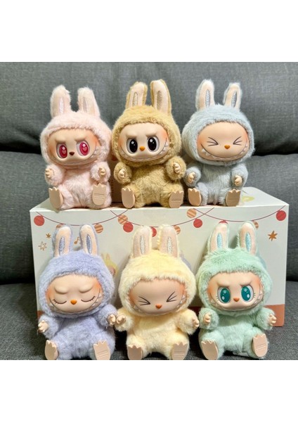 Pop Mart Labubu Peluş Oyuncak + Bluetooth Kedi Kulaklık