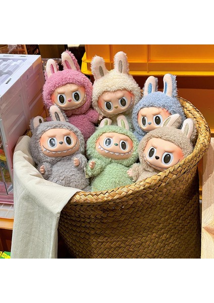 Pop Mart Labubu Peluş Oyuncak + Bluetooth Kedi Kulaklık