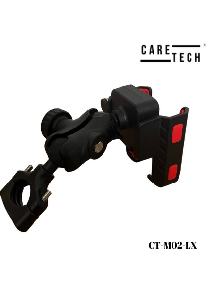 CT-M02 LX Telefon Tutucu Gidon Ayna Montajlı Motosiklet Tek Elle Kilitleme Su geçirmez Üniversal modelleri