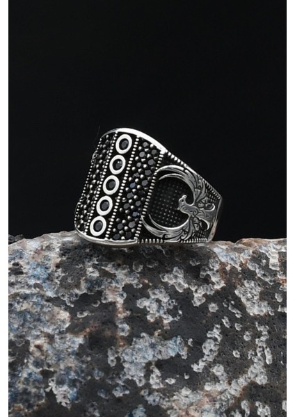 925 Ayar Gümüş Yüzük Anka Kuşu Figürlü Zirkon Taş Süslemeli 902052 fırsatları