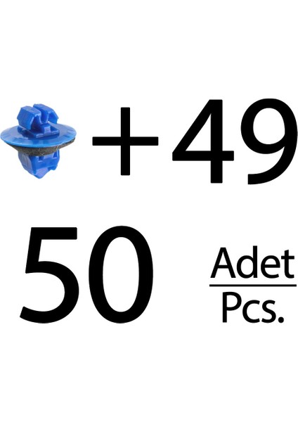 Toyota Tacoma için 50 Adet Yan Kaplama Klipsi