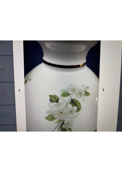 47 cm Yüksekliğinde Ahşap Gövdeli Opalin Camlı Avrupa Abajur