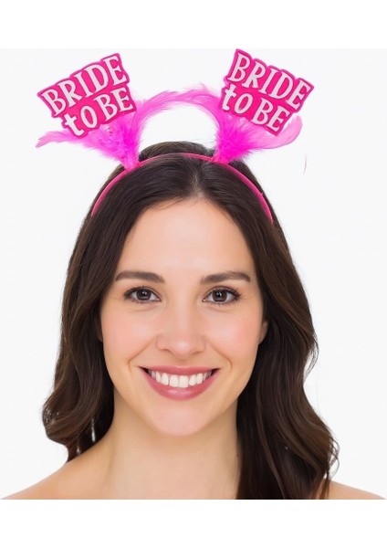 Pembe Renkli Bride To Be Parti Tacı – Bekarlığa Veda Gecesi Için