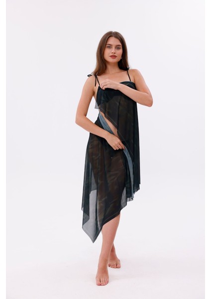 Iç Gösterir Transparan Pareo - Gölgeli Zarafet Model 150X95 cm fırsatları