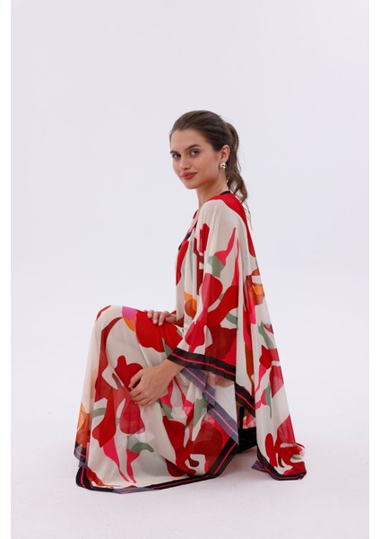 Kimono Pareo - Tesettür Pareo - Kemer Model 240X135 cm