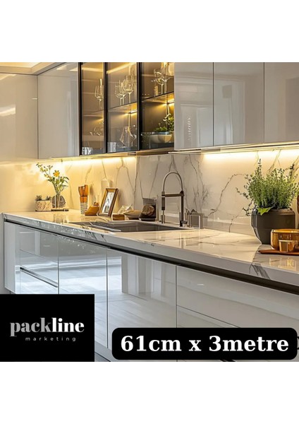 Marketing Açık Gri Dolap Kaplama Folyosu 61CM x 3metre fiyatları