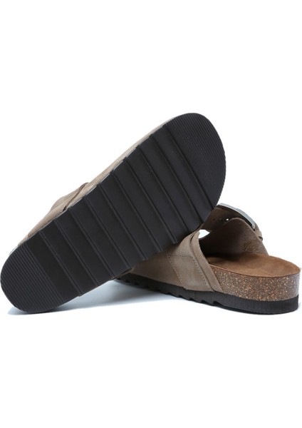 14444 Ch-Kifidis Soft Step Kadın Süet Deri Sabo Mantar Terlik 36-41 784-014 Sand/koyu Vizon fiyatları