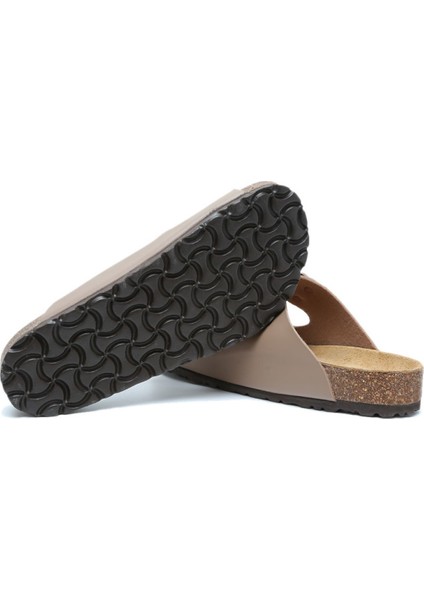 KS10260SK Soft Step Kadın Çift Bantlı Mantar Terlik 36-41 46 - Vizon fırsatları