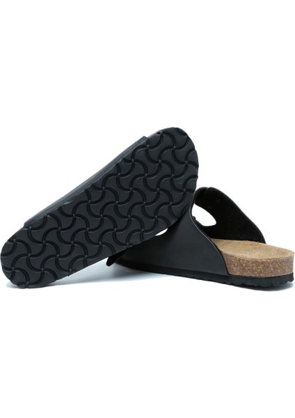 KS10260SJ Kifidis-Kids Soft Step Çocuk Çift Bantlı Mantar Terlik 30-35 04 - Mat Siyah fırsatları