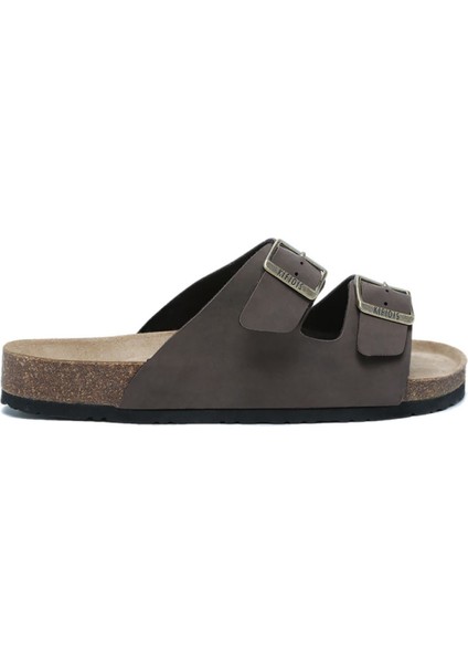 KS0765SE Soft Step Erkek Çift Bantlı Mantar Terlik 40-46 03 - Kahve
