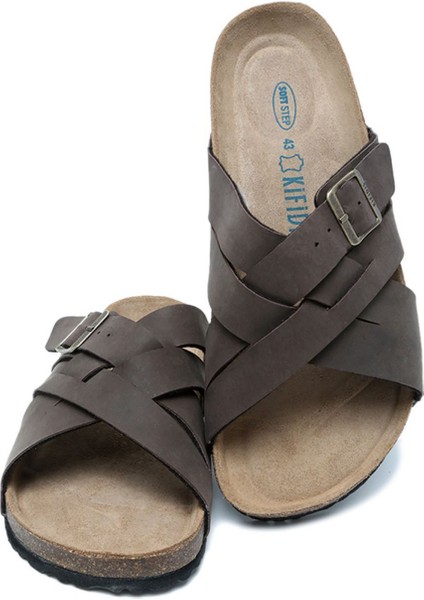 KS0762SE Soft Step Erkek Mantar Terlik 40-46 03 - Kahve modelleri