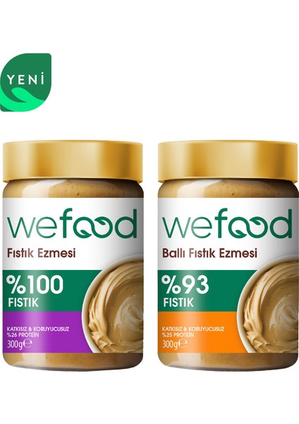 Fıstık Ezmesi 300 gr + Ham Ballı Fıstık Ezmesi 300 gr 8681749102119