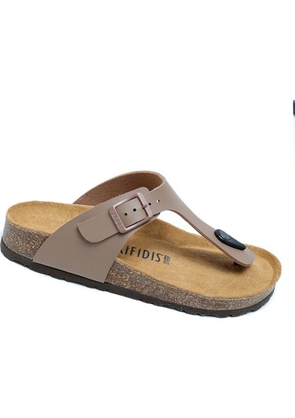 KS8871SK Soft Step Kadın Parmak Arası Mantar Terlik 36-41 46 - Vizon modelleri