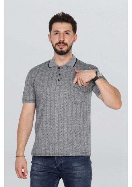 Erkek Baba Tişört Yakalı Cepli Desenli Model Klasik Kesim fiyatları