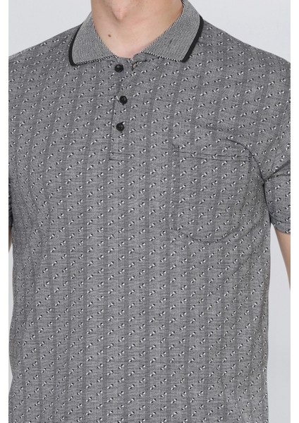 Erkek Baba Tişört Yakalı Cepli Desenli Model Klasik Kesim fırsatları